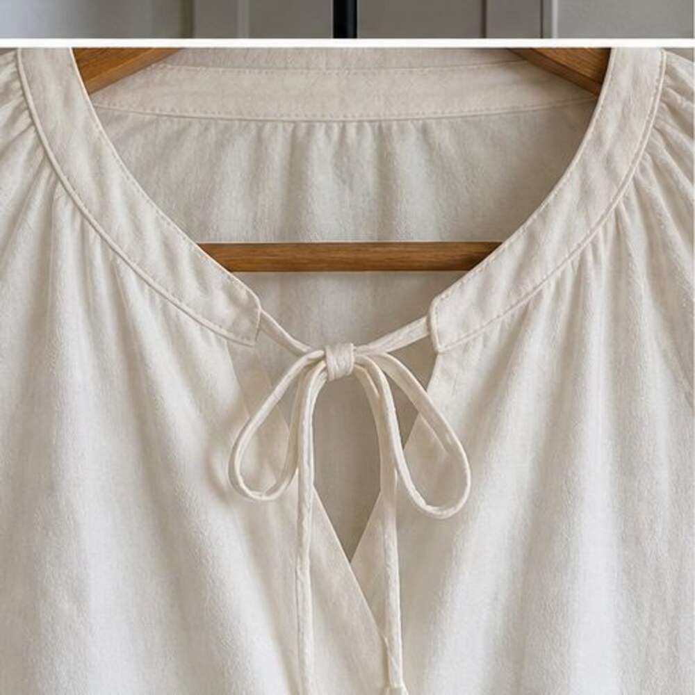 Ivory Ruffle Blouse - Picture 4 of 6